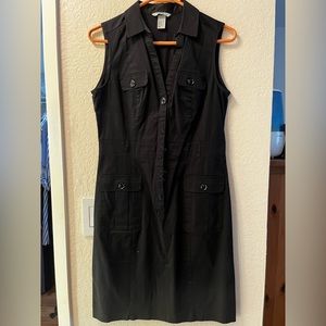 Black cargo dress